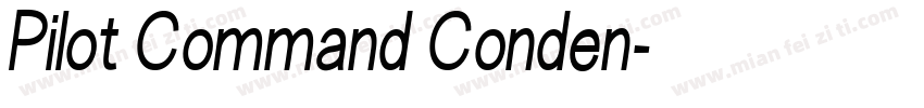 Pilot Command Conden字体转换
